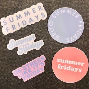 Summer Fridays Stickers Set of 5
